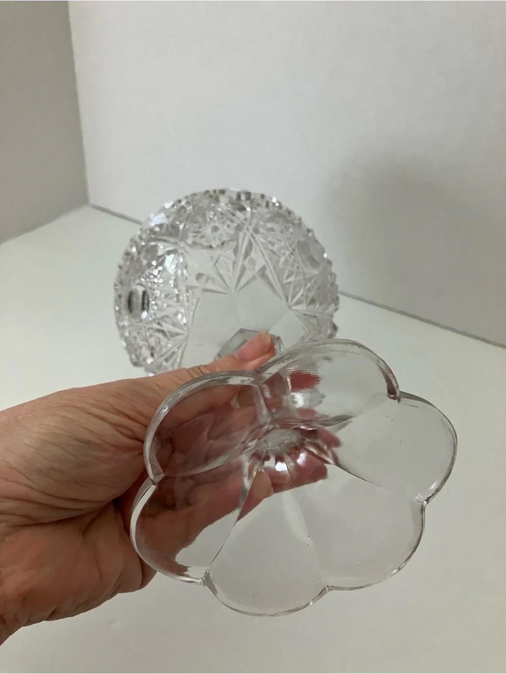 Antique McKee Glass EAPG Compote Pedestal Bowl - Clear